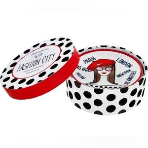 BRIGHTON FASHION CITY COASTERS NEW Porcelain Coaster Set of 4.
